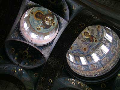 Купола Пантелеймоновского собора изнутри